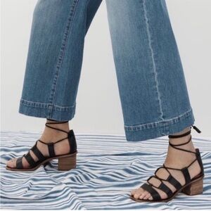 Madewell The Daniela Lace-up Sandal Black Size 6.5